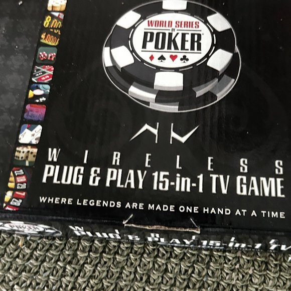 BRAND NEW WORLD SERIES POKER &MORE  EXCALIBUR  WIRELESS PLUG&PLAY 15 in1 TV game - Picture 1 of 4